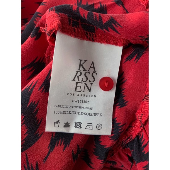 Zoe Karssen | Printed Silk Crepe Dress - Picture 7 of 9